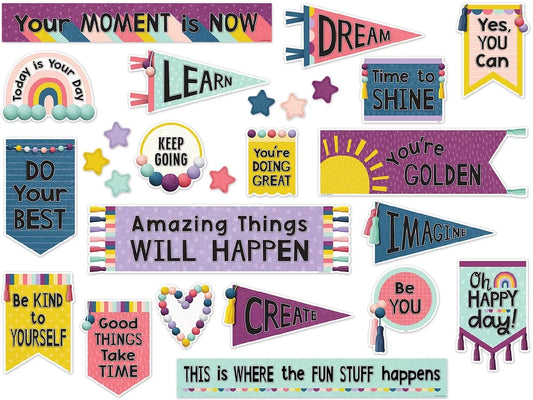 Oh Happy Day! Motivational Bulletin Board Set - US 1870