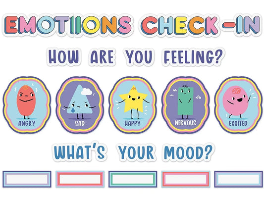 We Stick Together Emotions Check-In Bulletin Board Set - US 7290