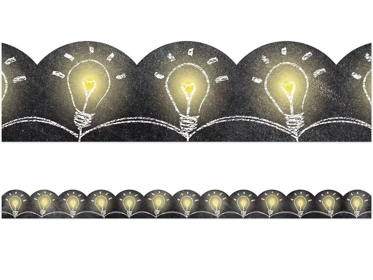Chalk It Up! Light Bulb Scalloped Border - US 8860