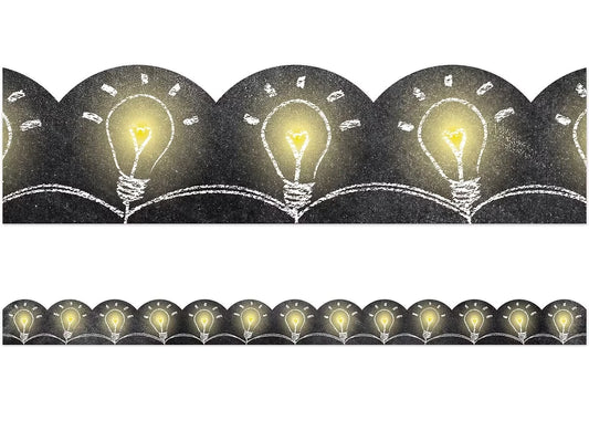 Chalk It Up! Light Bulb Scalloped Border - US 8860