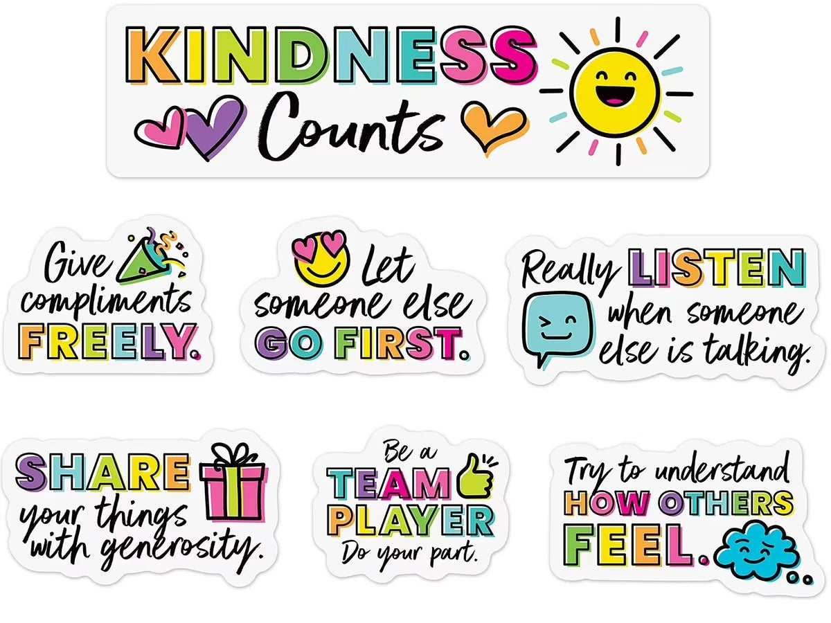 Kind Vibes Kindness Counts Bulletin Board Set - US 4112
