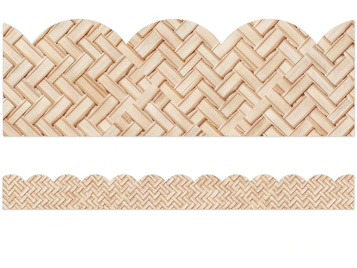 True to You Woven Bamboo Scalloped Border - US 9835