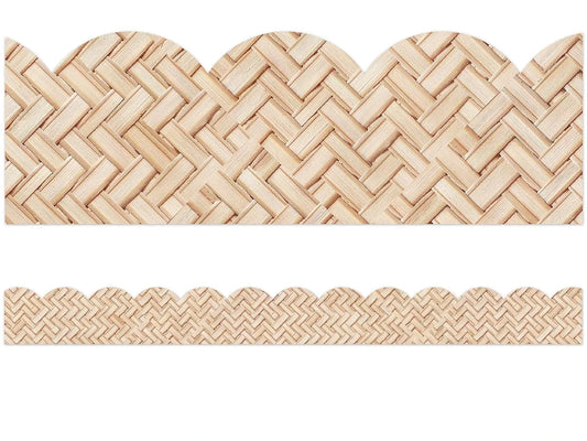 True to You Woven Bamboo Scalloped Border - US 9835