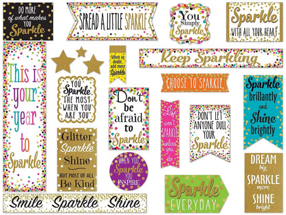 Confetti Sparkle & Shine Bulletin Board Set - US 4493