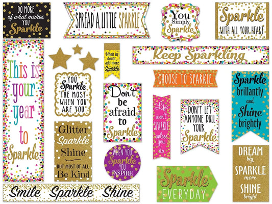 Confetti Sparkle & Shine Bulletin Board Set - US 4493