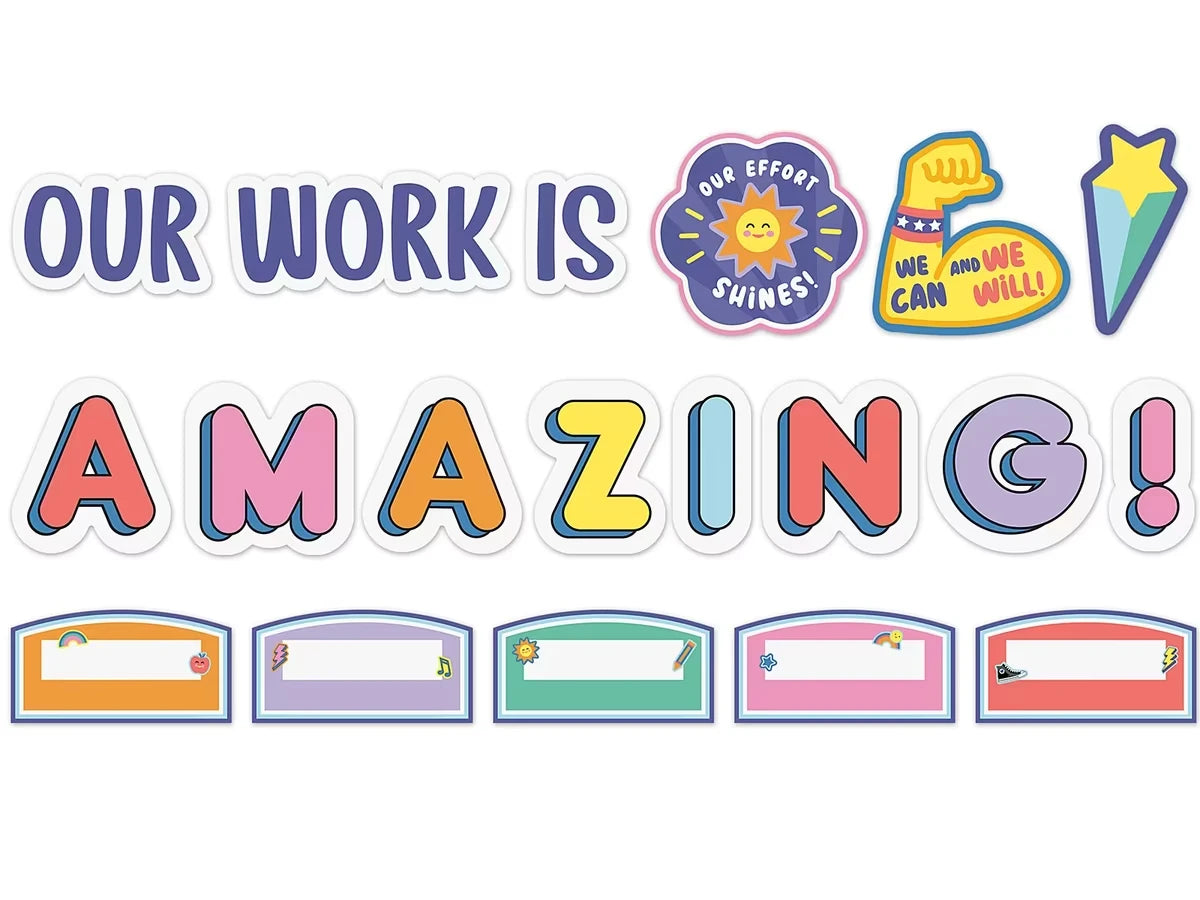 We Stick Together Our Work Is Amazing Bulletin Board Set - US 7347