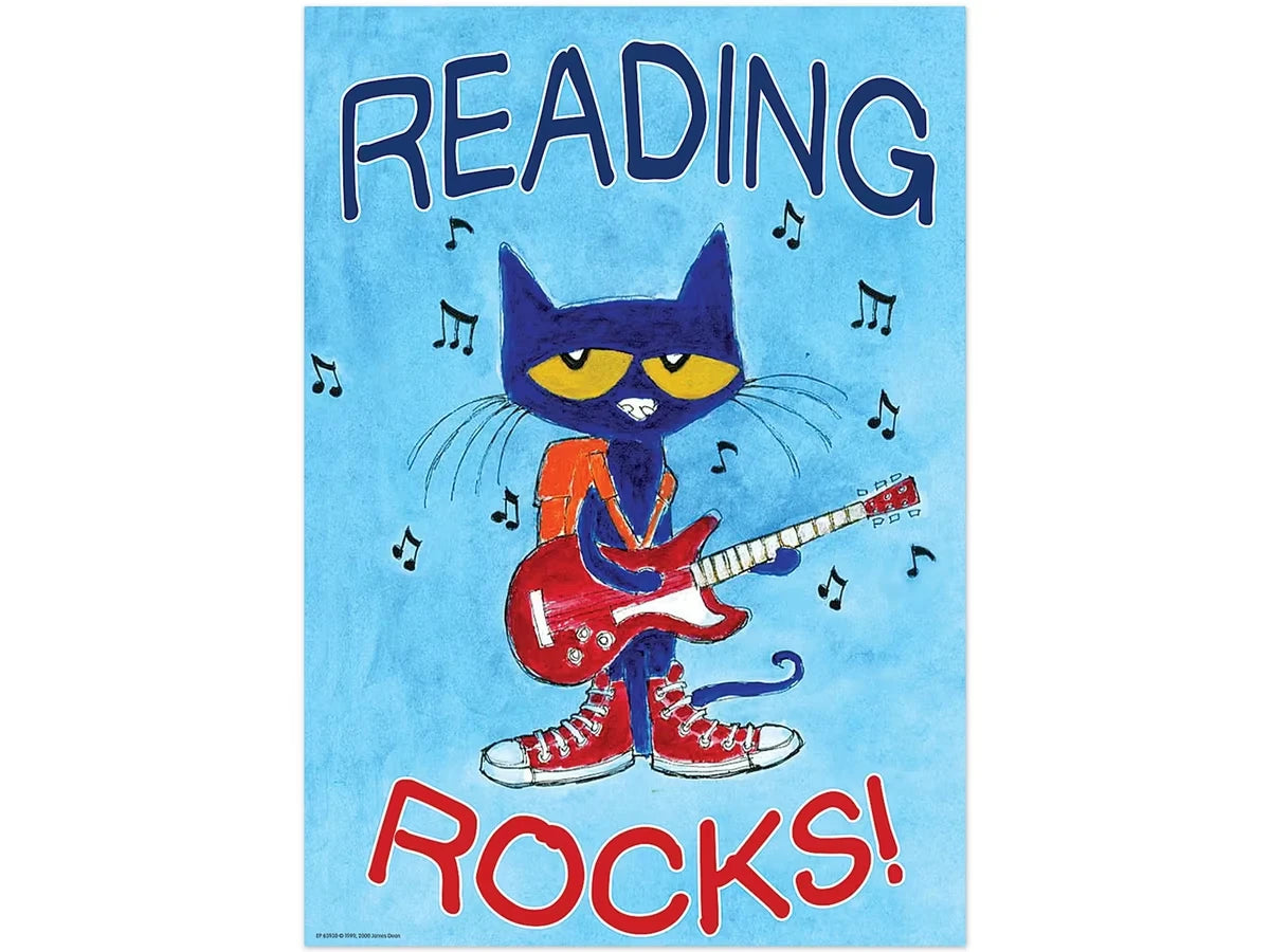 Pete the Cat® Reading Rocks Poster - US 6324