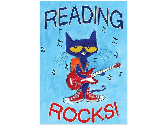 Pete the Cat® Reading Rocks Poster - US 6324