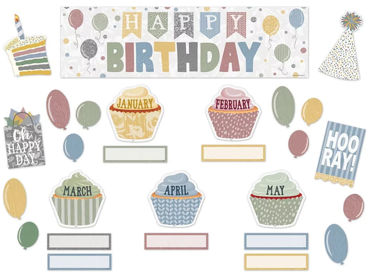 Classroom Cottage Birthday Bulletin Board Set - US 1229
