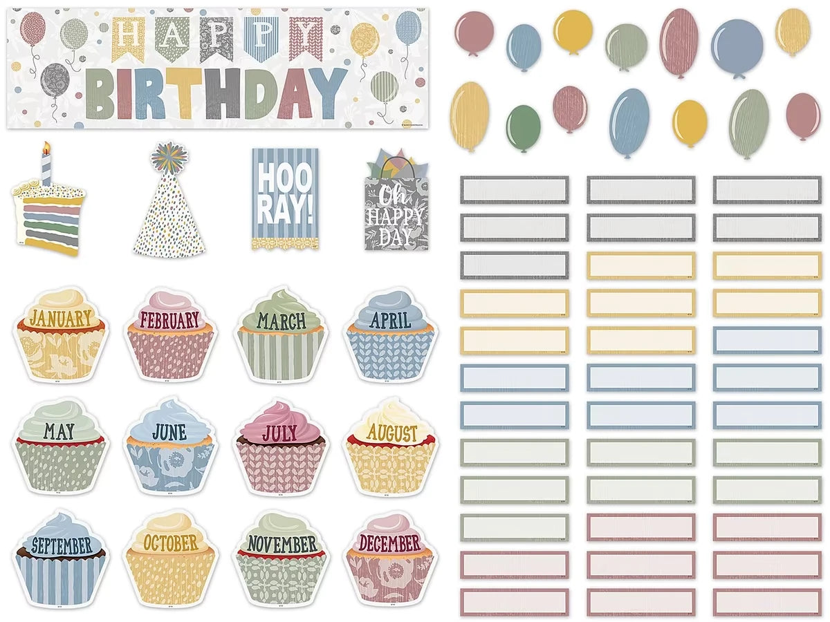 Classroom Cottage Birthday Bulletin Board Set - US 1229