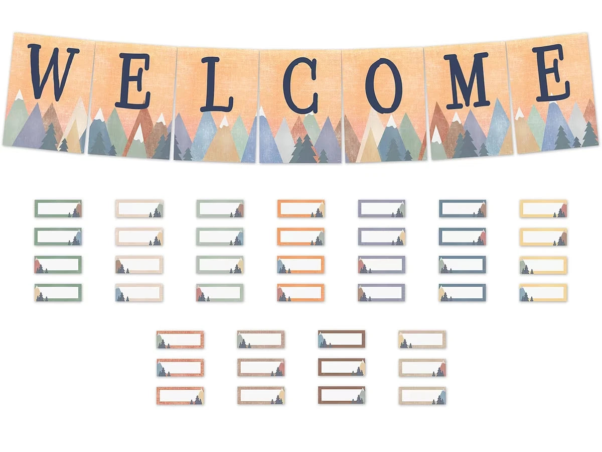 Moving Mountains Welcome Bulletin Board Set - US 7002