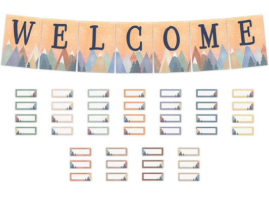 Moving Mountains Welcome Bulletin Board Set - US 7002