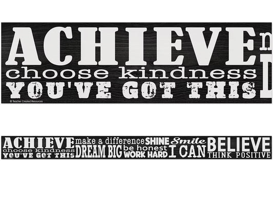 Modern Farmhouse Positive Sayings Border - US 4122
