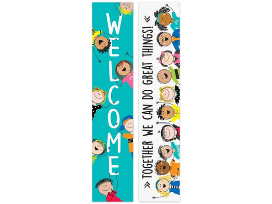 Stick Kids Welcome Double-Sided Banner - US 1555