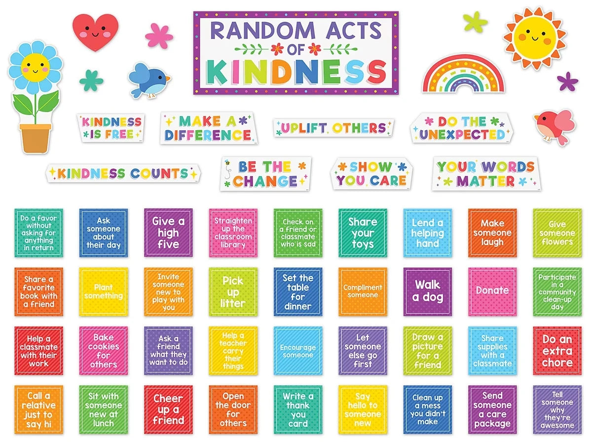 Colorful Kindness Bulletin Board Set - US 8618