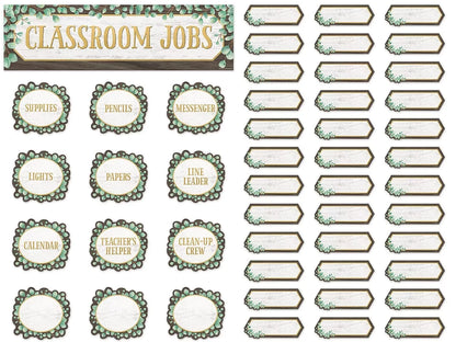 Eucalyptus Classroom Jobs Bulletin Board Set - US 4473
