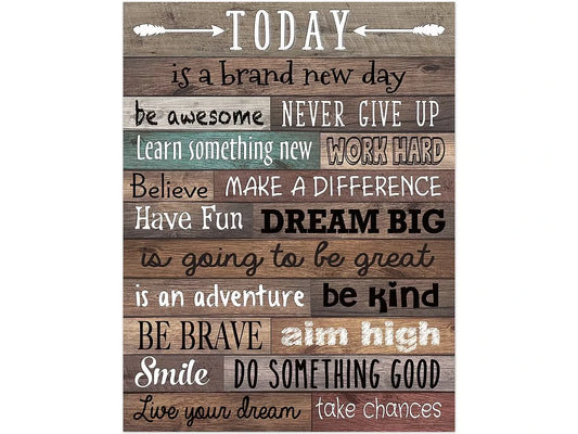 Home Sweet Classroom Today Is a New Day Poster - US 3324