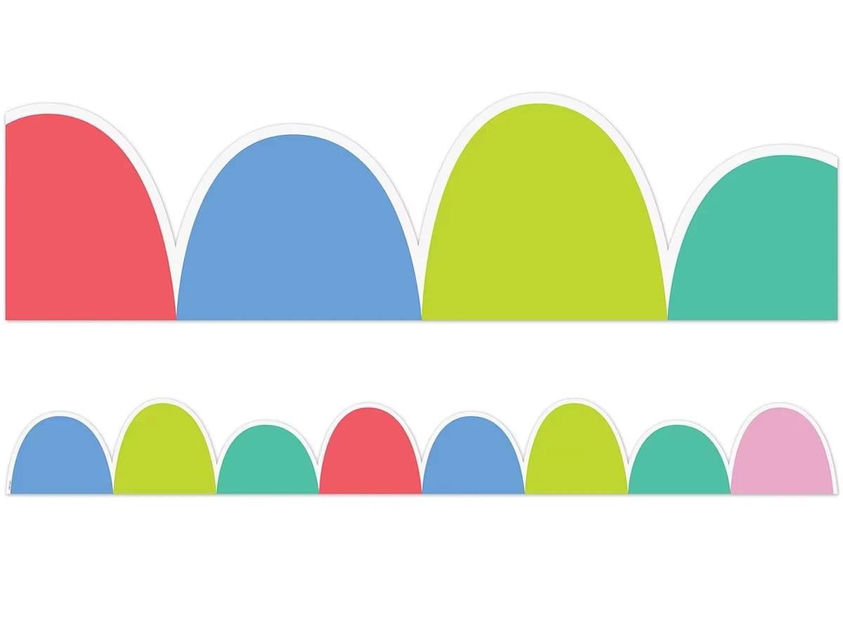 Rainbow Doodles Scalloped Border - US 3953