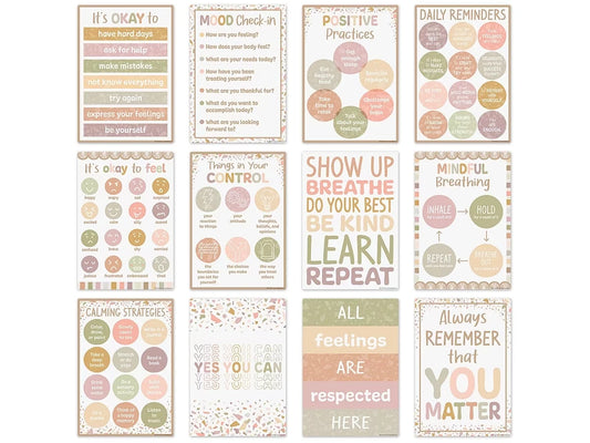 Terrazzo Tones Motivational Small Poster Pack - US 7188