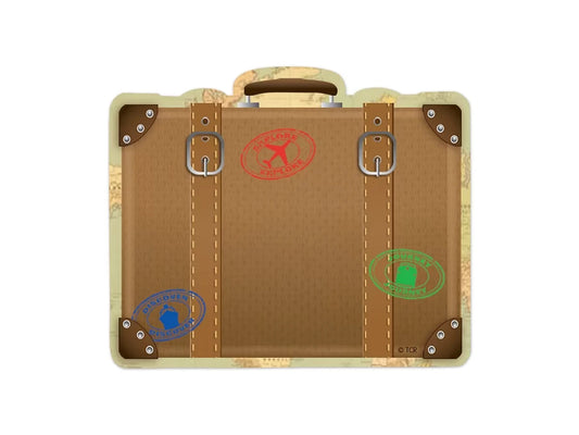 Travel the Map! Vintage Luggage Mini Accents - US 3481