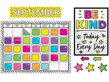 Kind Vibes Calendar Bulletin Board Set - US 7502