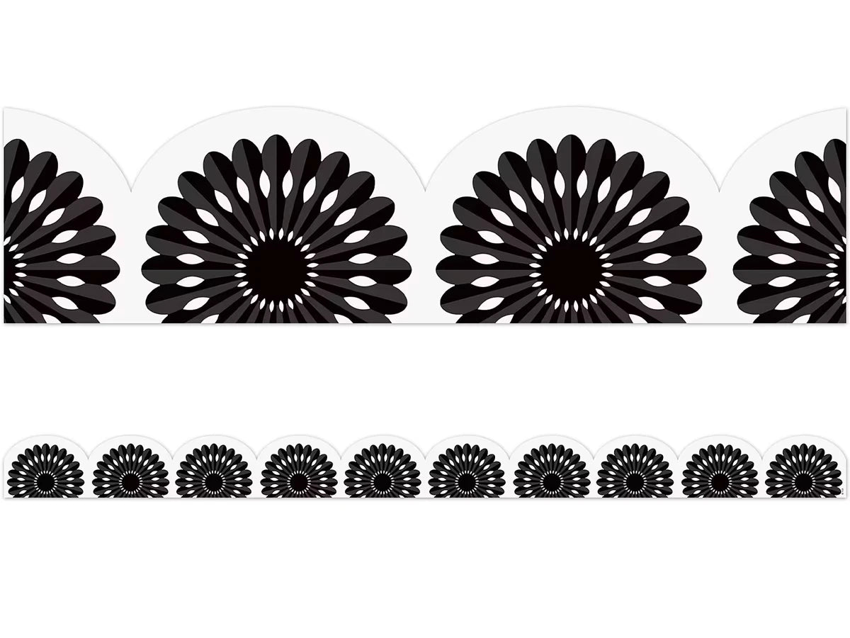 Black-And-White Fiesta Scalloped Border - US 6594