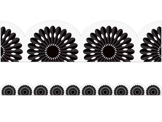 Black-And-White Fiesta Scalloped Border - US 6594