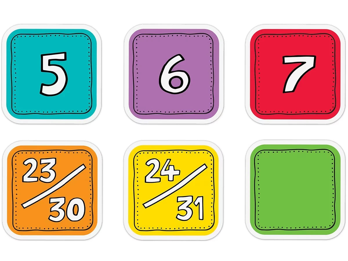 Colorful Calendar Mini Accents - US 6450