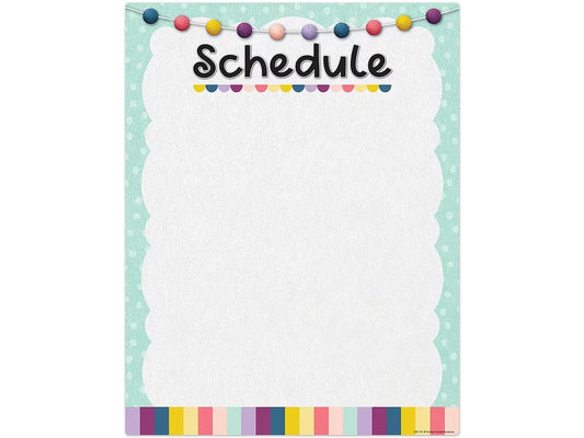 Oh Happy Day! Write & Wipe Schedule Poster - US 4855