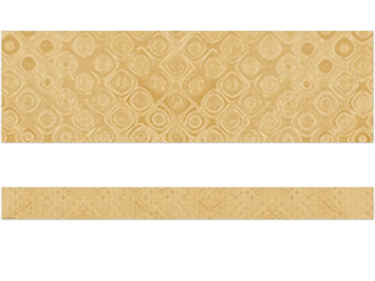 Wonderfully Wild Gold Textile Border - US 1619