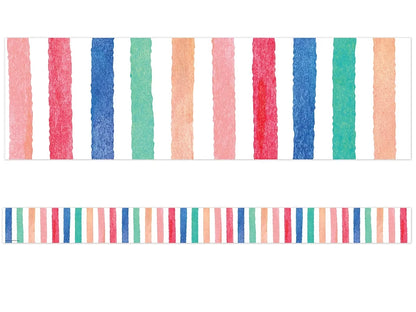 Watercolor Striped Border - US 7123