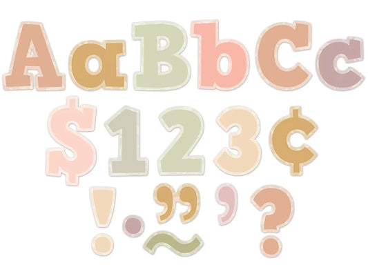 Terrazzo Tones 4" Punch-Out Letters - US 1949