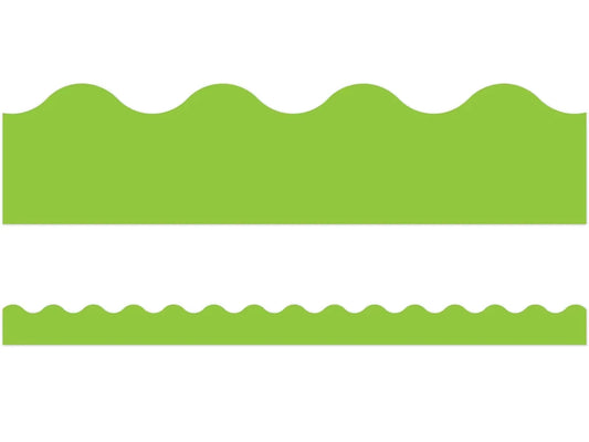 Lime Green Scalloped Border - US 6980
