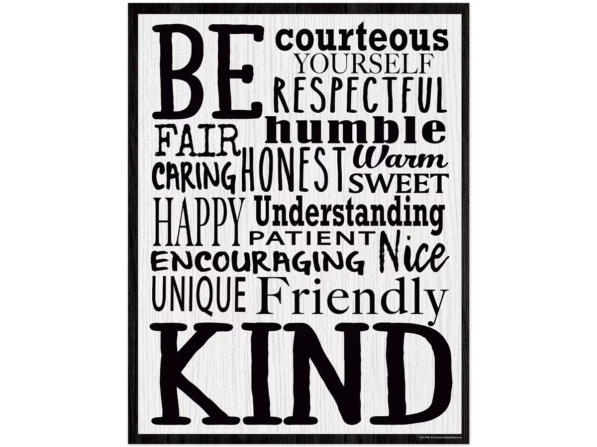 Modern Farmhouse Be Kind Poster - US 9596