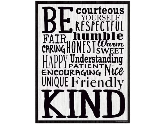 Modern Farmhouse Be Kind Poster - US 9596