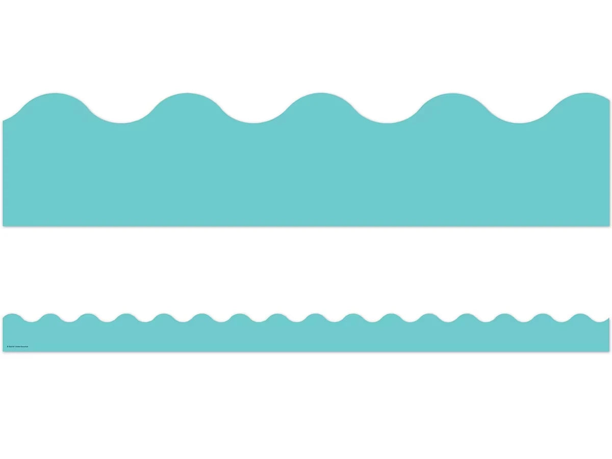 Light Turquoise Scalloped Border - US 3117
