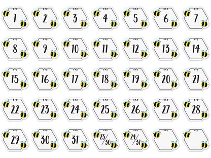 Busy Bees Calendar Mini Accents - US 9389