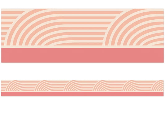 True to You Coral Wave Border - US 1347