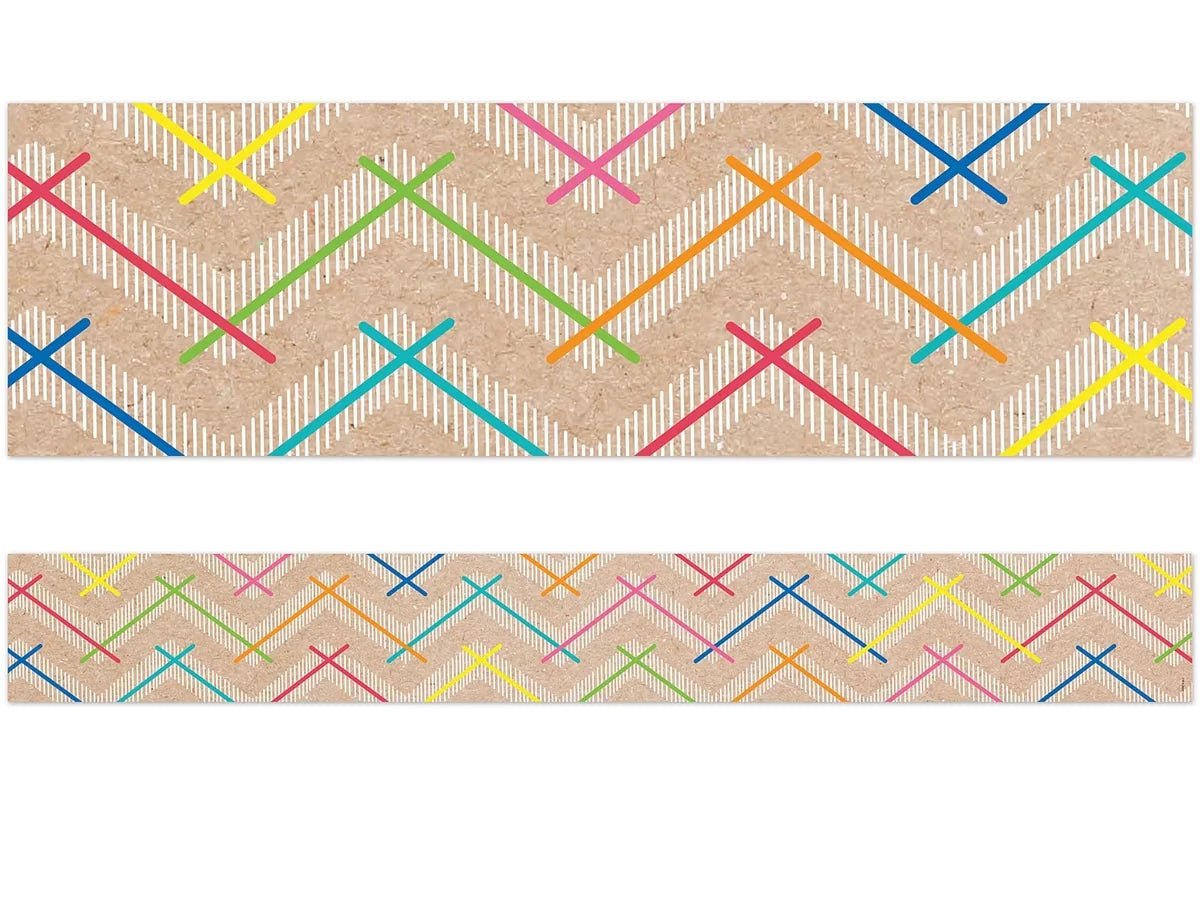 Krafty Pop! Colorful Chevron Border - US 4093