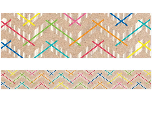 Krafty Pop! Colorful Chevron Border - US 4093