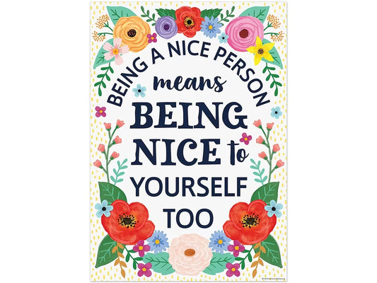 Wildflowers Being a Nice Person Poster - US 8790