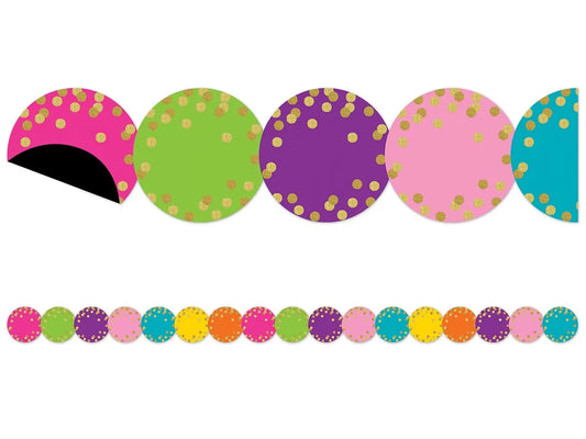 Confetti Circle Magnetic Border - US 6578