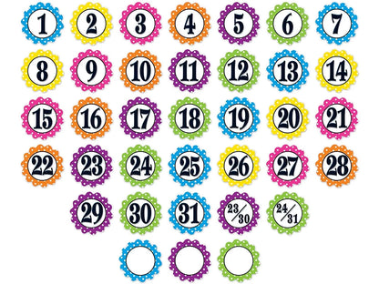Polka Dot Calendar Mini Accents - US 6967