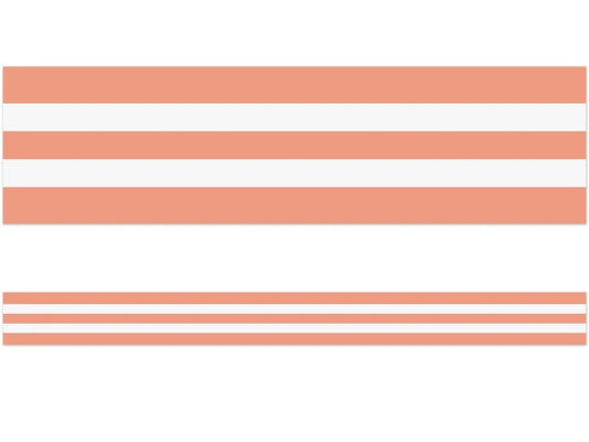 Coral Striped Border - US 6897