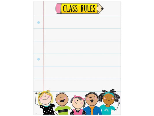 Stick Kids Classroom Rules Poster - US 5720