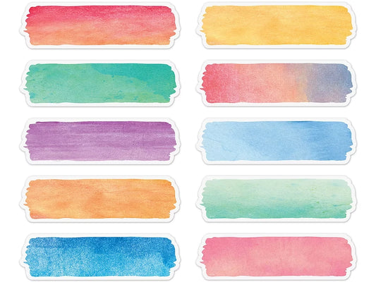 Watercolor Label Accents - US 6262