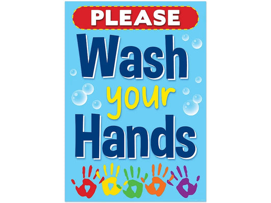 Please Wash Your Hands Poster - US 1629