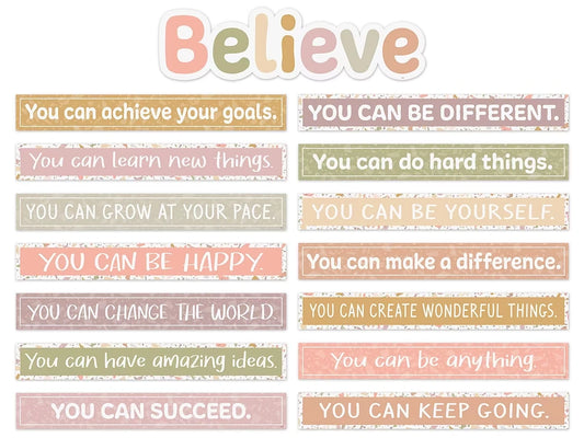 Terrazzo Tones Believe Bulletin Board Set - US 3969