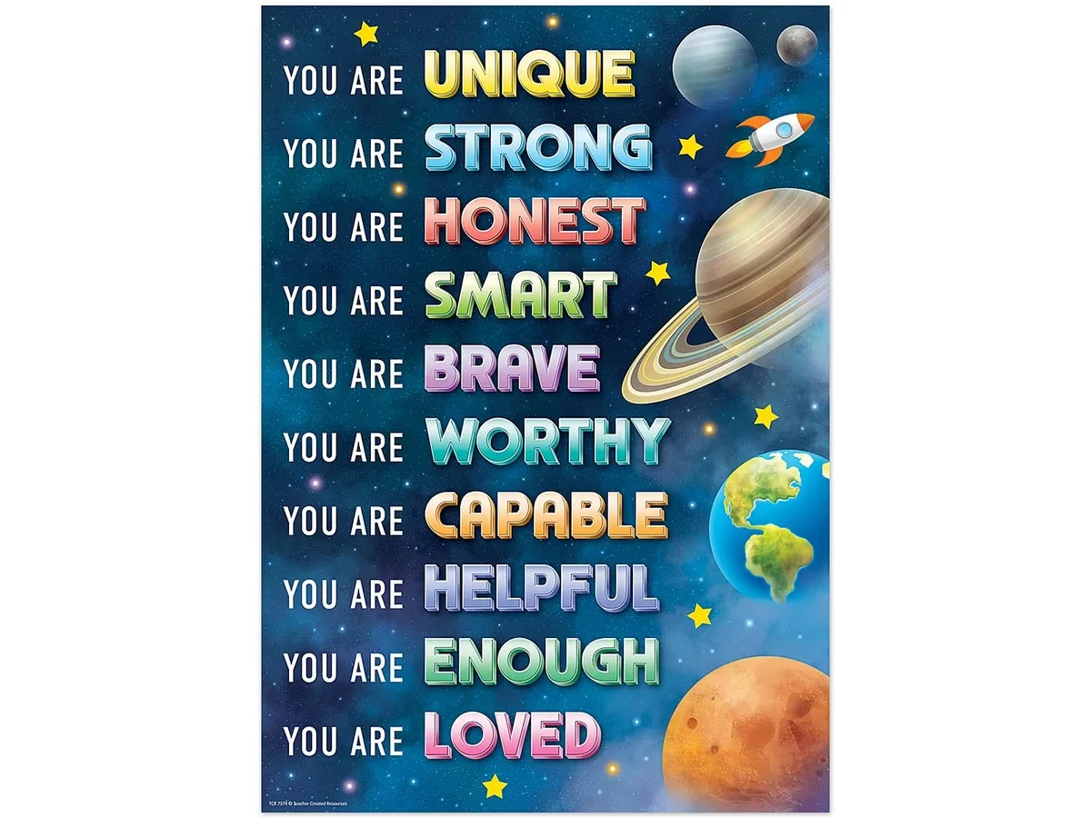 Outer Space Crew You Are Unique Poster - US 3043