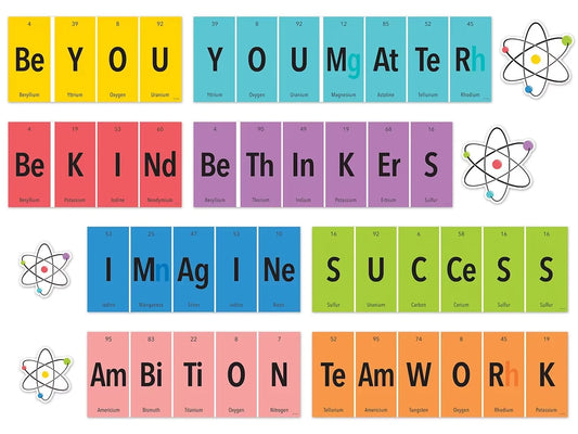 Periodic Table Motivational Bulletin Board Set - US 4961